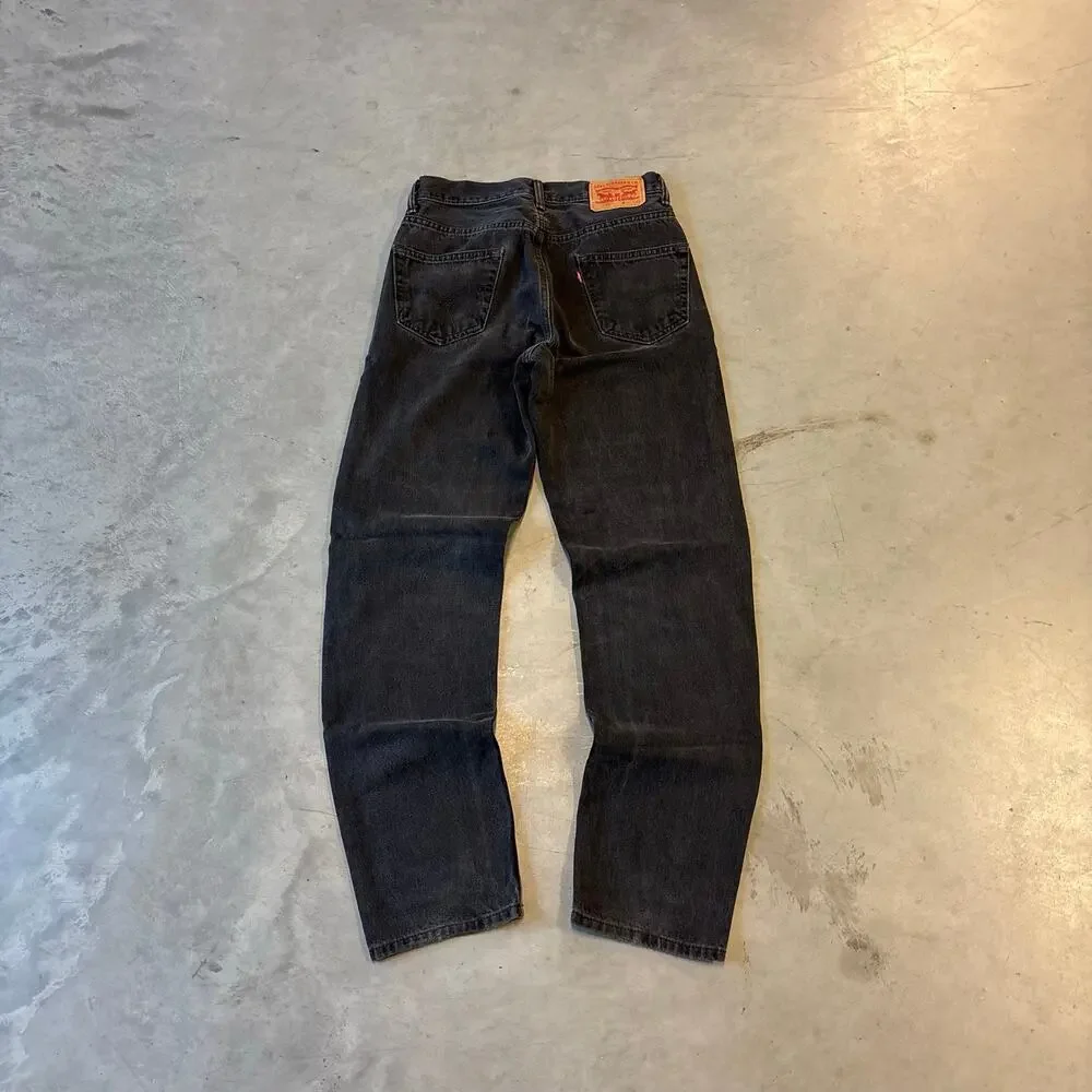 y2k vintage levi’s black faded jeans